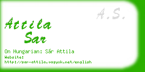 attila sar business card
